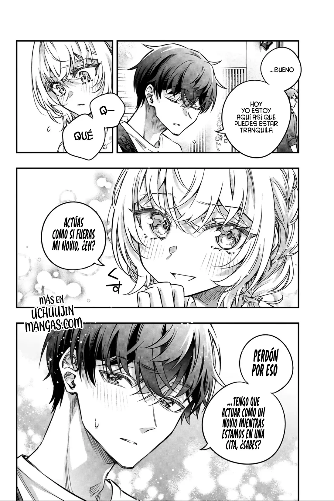 Alya-san, quien se sienta a mi lado, a veces susurra cosas dulces en ruso. Capítulo 86 - página 12