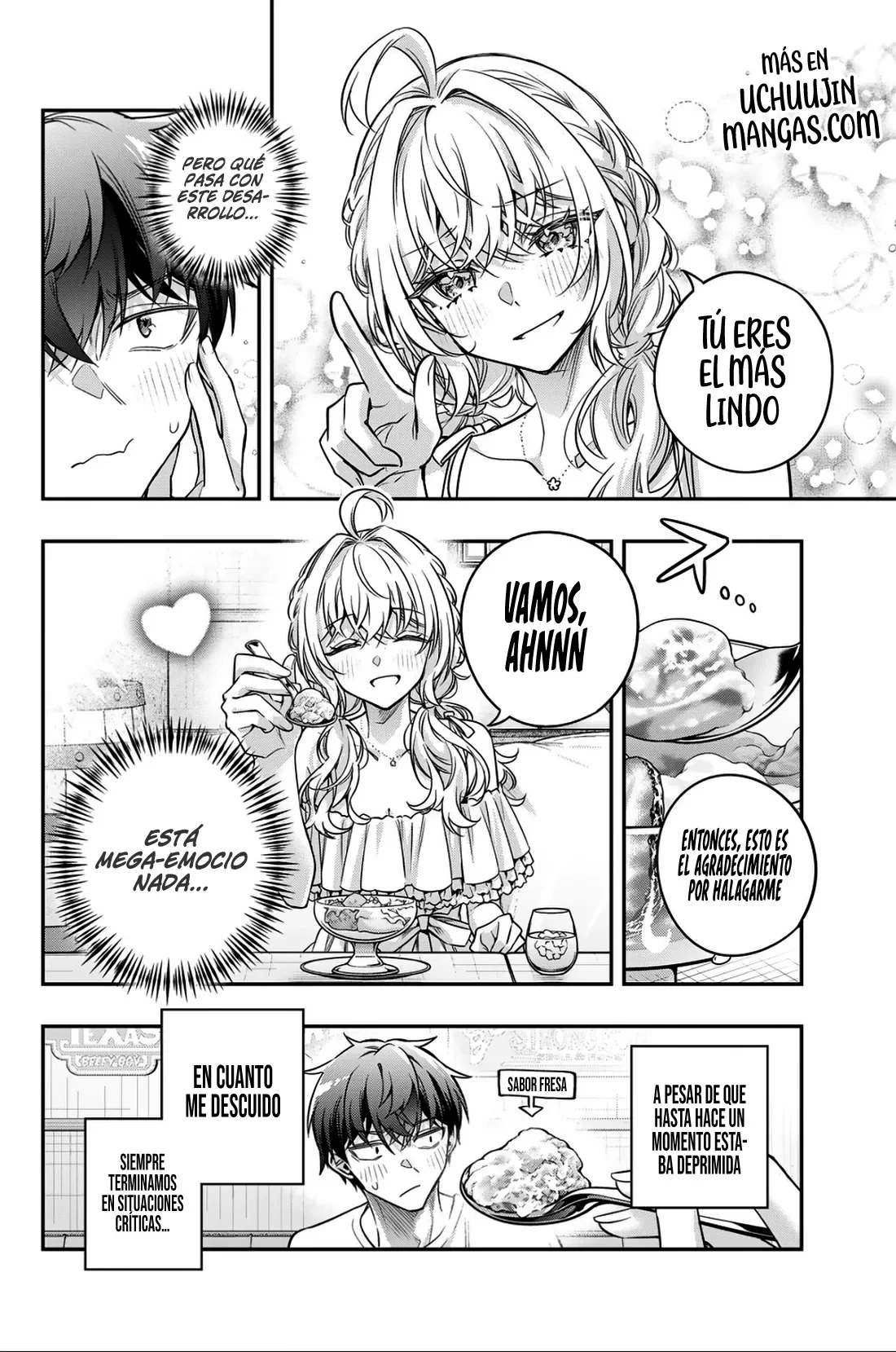Alya-san, quien se sienta a mi lado, a veces susurra cosas dulces en ruso. Capítulo 90 - página 6