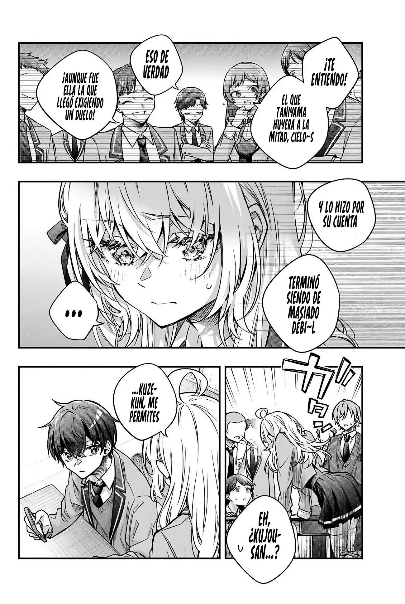 Alya-san, quien se sienta a mi lado, a veces susurra cosas dulces en ruso. Capítulo 70 - página 12