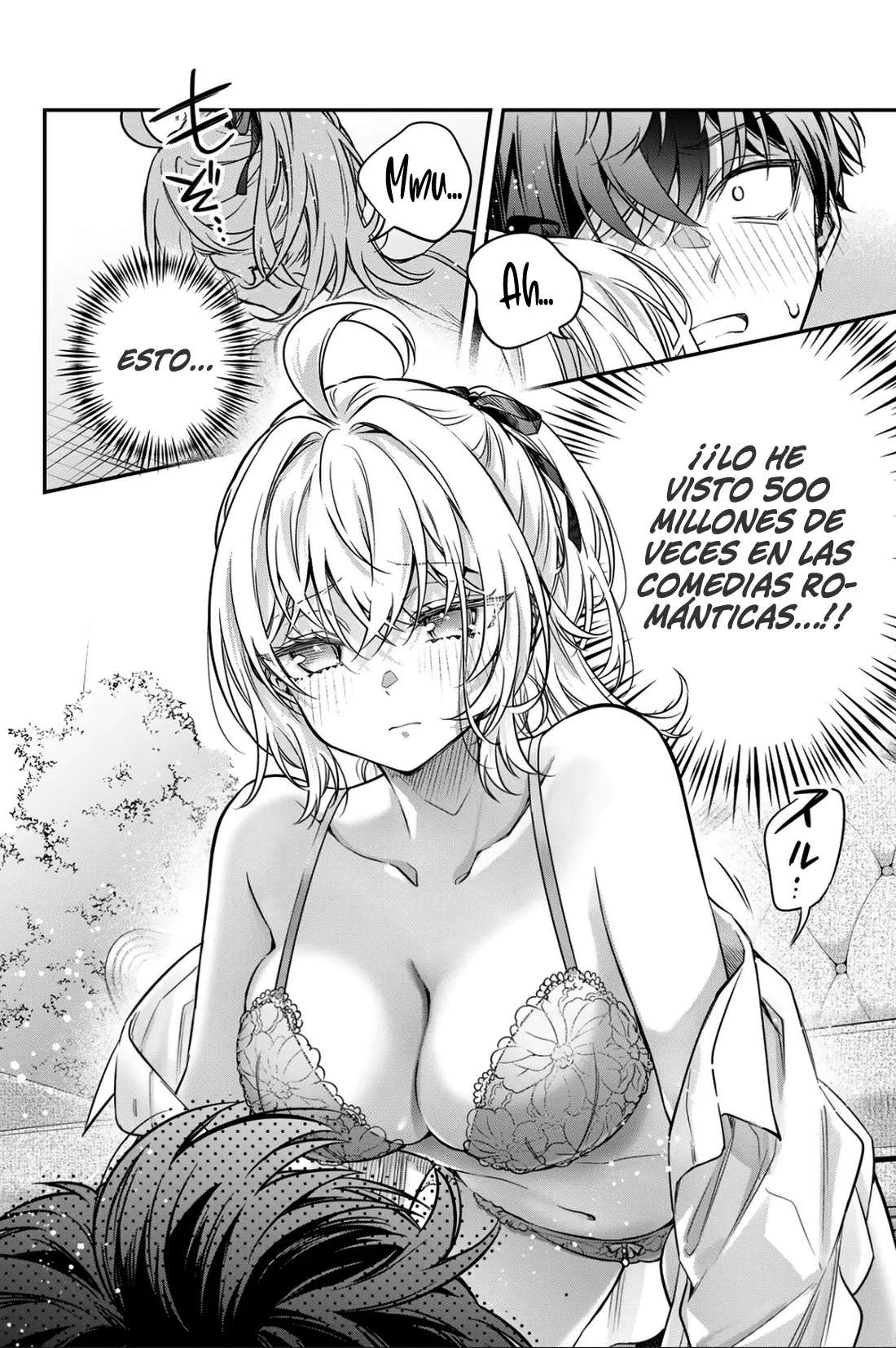 Alya-san, quien se sienta a mi lado, a veces susurra cosas dulces en ruso. Capítulo 78 - página 12