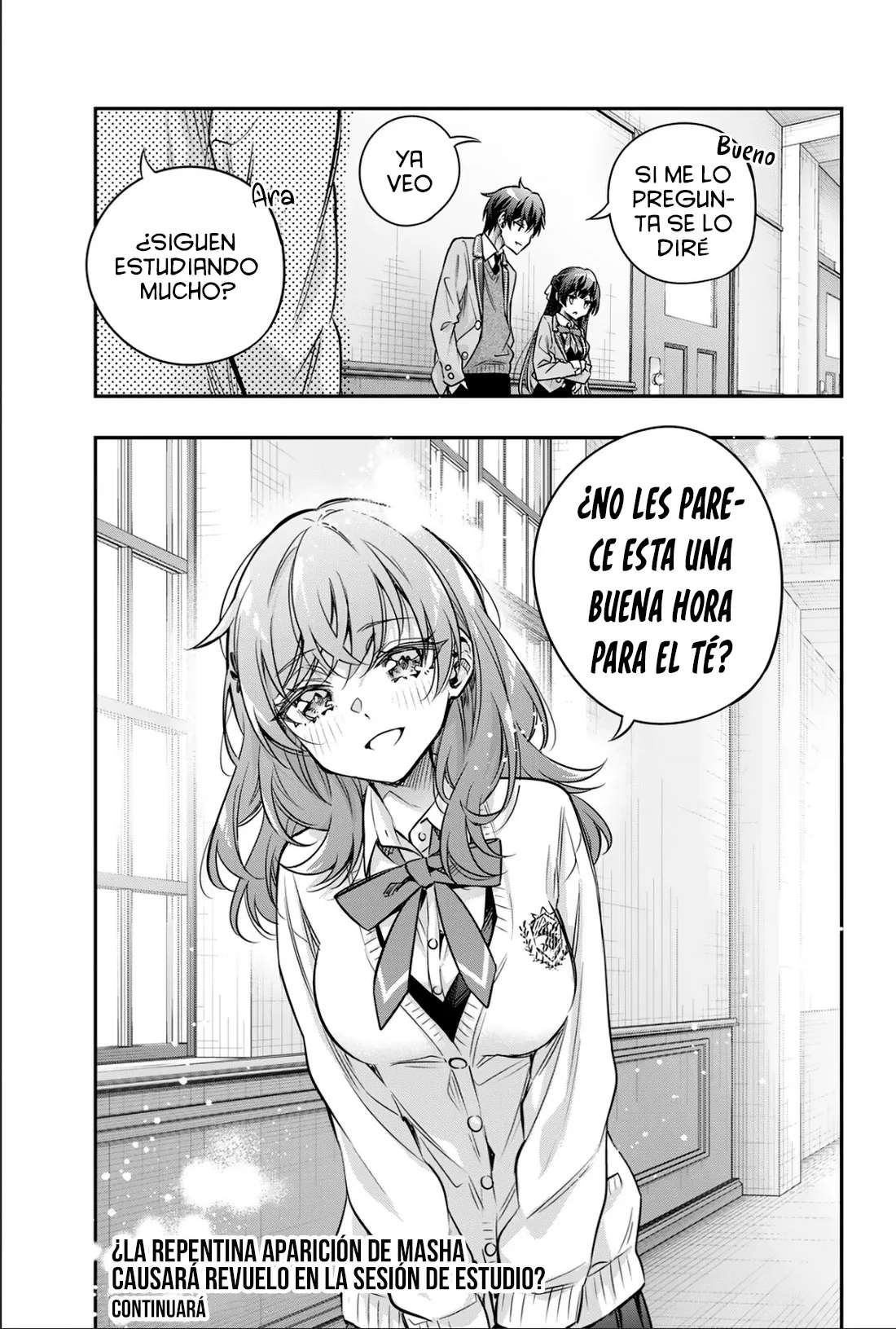 Alya-san, quien se sienta a mi lado, a veces susurra cosas dulces en ruso. Capítulo 76 - página 17