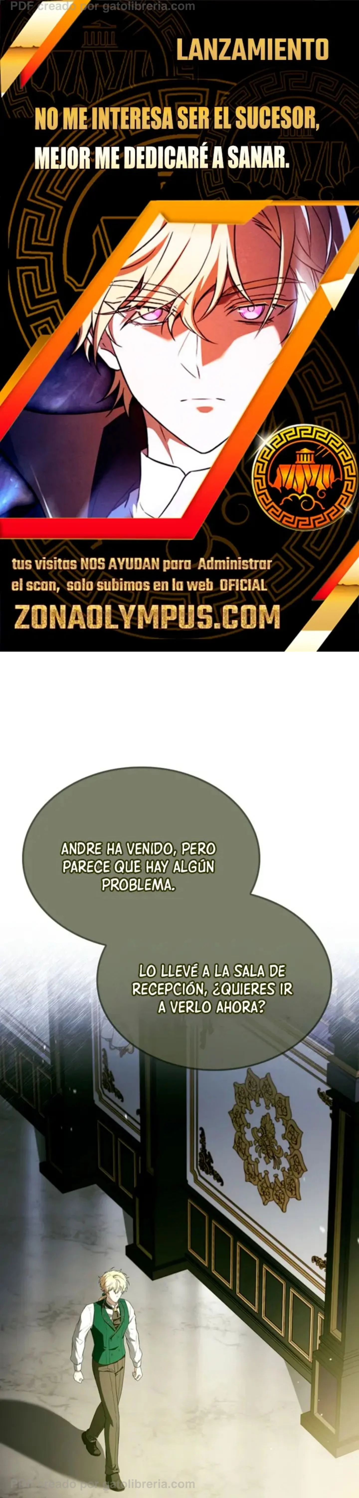 No me interesa ser el sucesor; mejor me dedicaré a sanar. Capítulo 17 - página 1