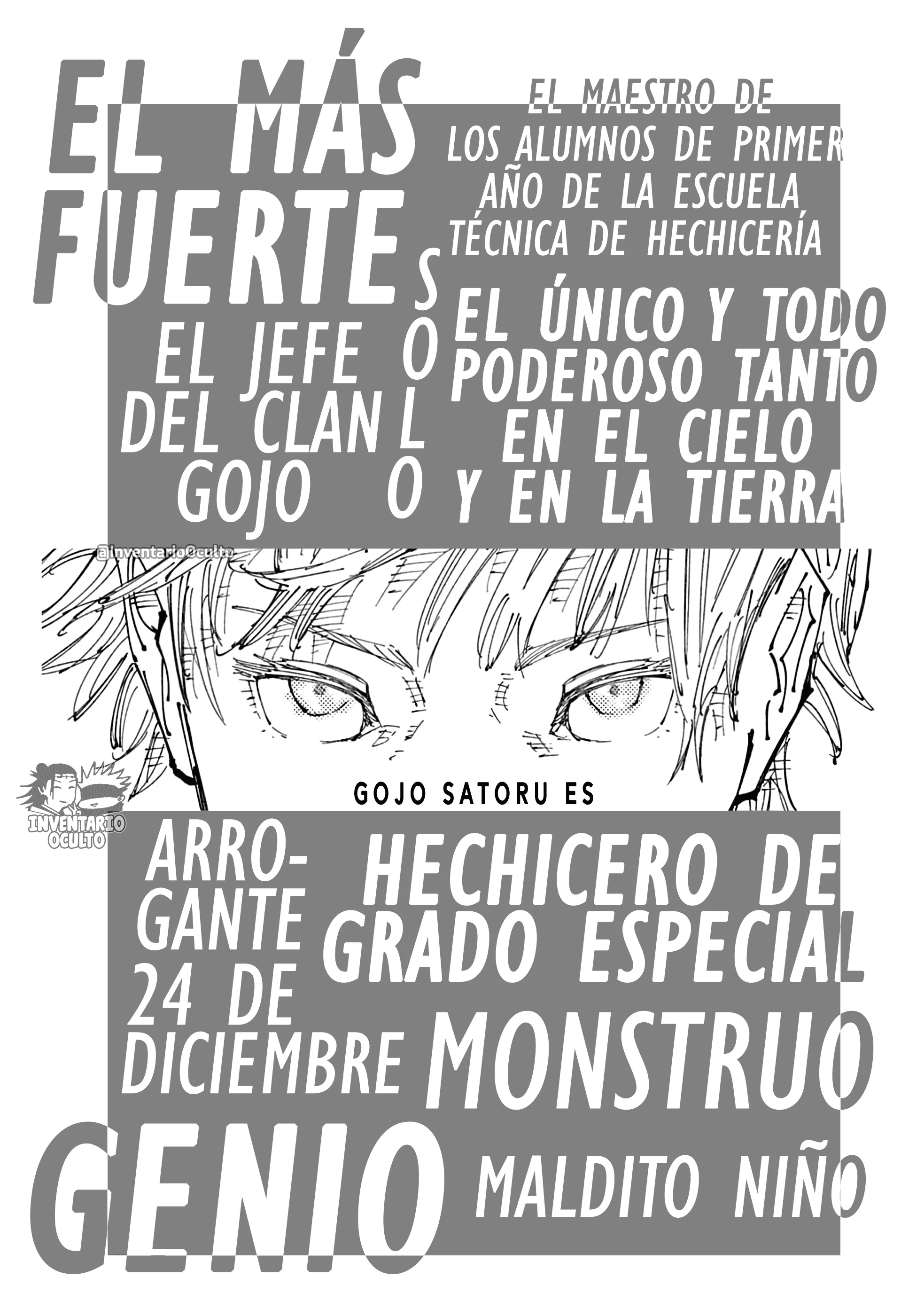 SATORU GOJO - Official Booklet Capítulo 1 - página 3