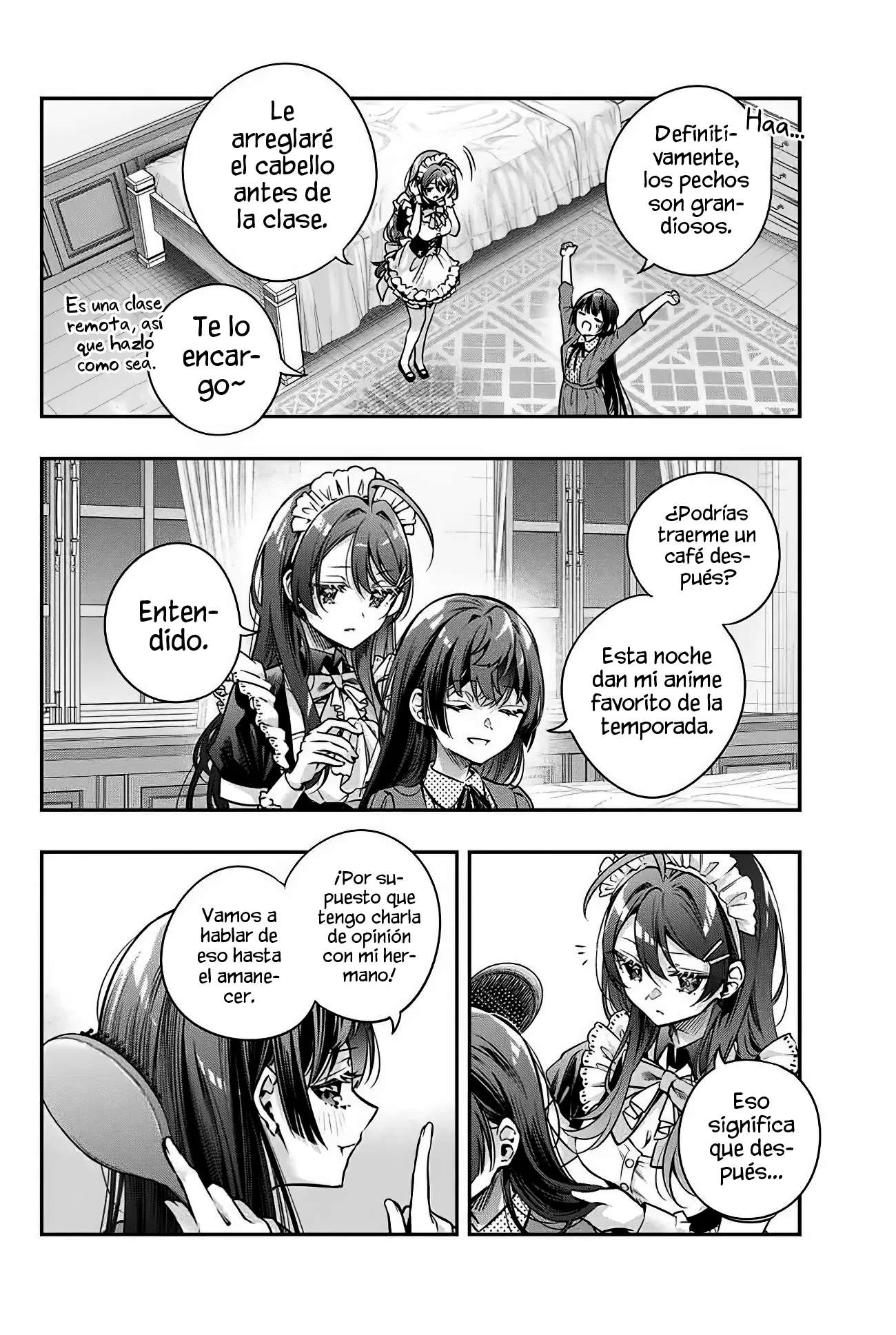 Alya-san, quien se sienta a mi lado, a veces susurra cosas dulces en ruso. Capítulo 69 - página 11