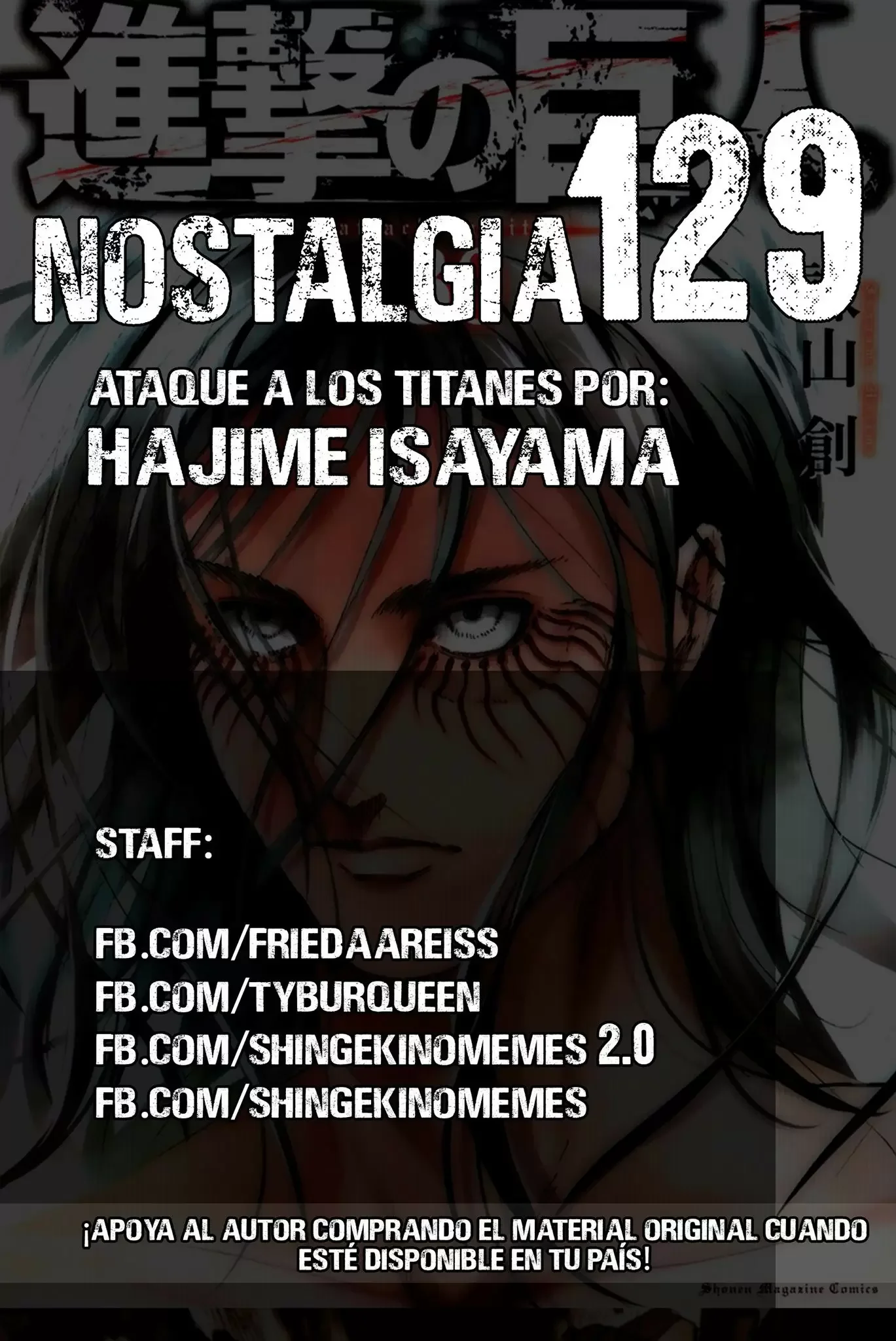 Shingeki no Kyojin Capítulo 129 - página 1