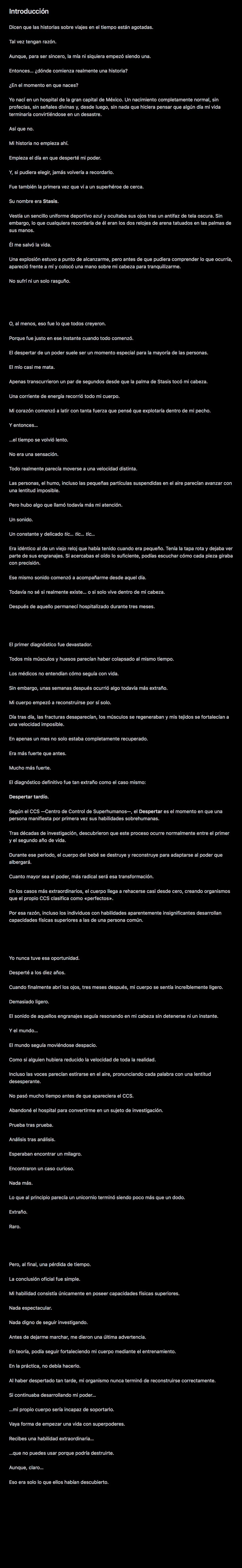 Crhono breaker Capítulo 0.5 - página 1