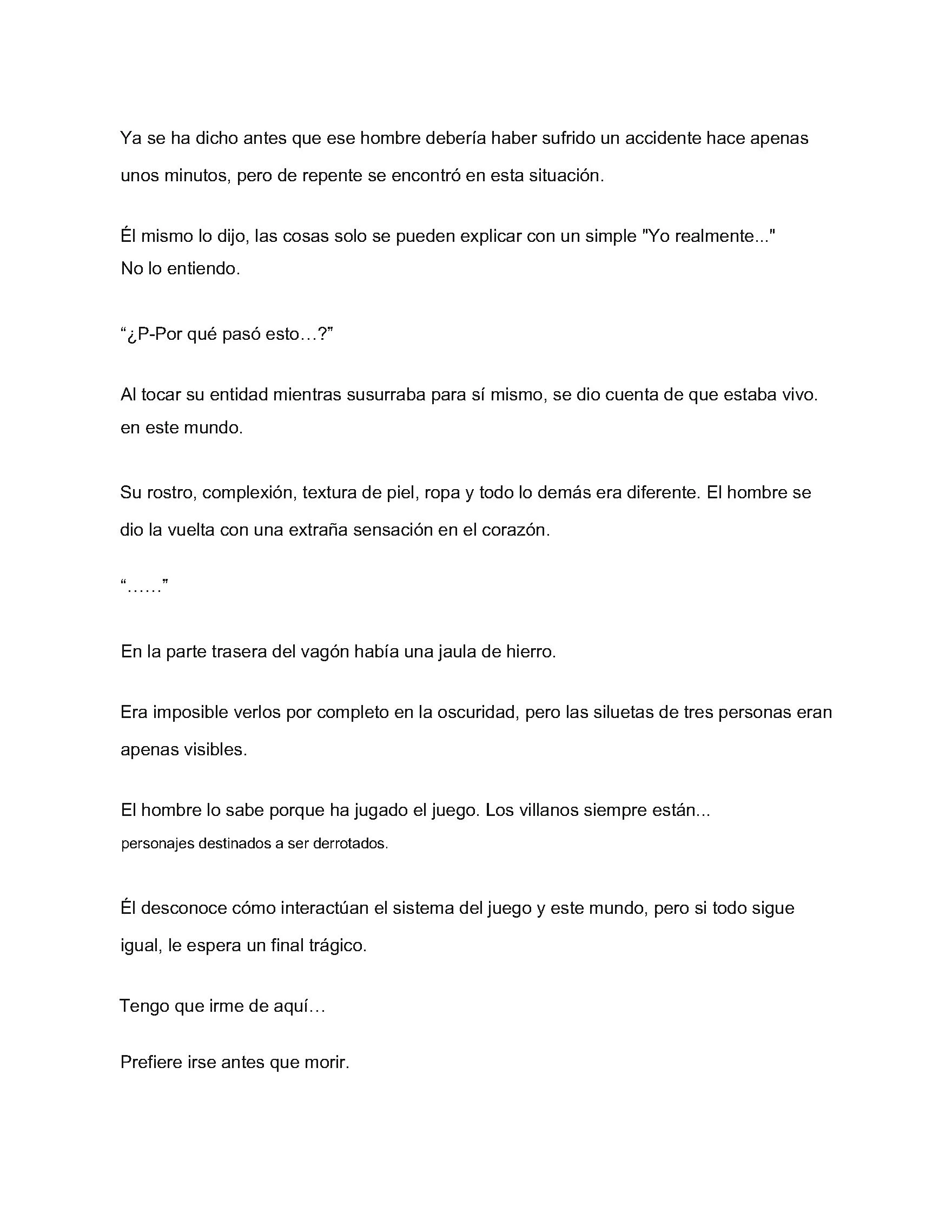 Reencarne como un villano menor en mi mundo de juego favorito! Capítulo 1 - página 8
