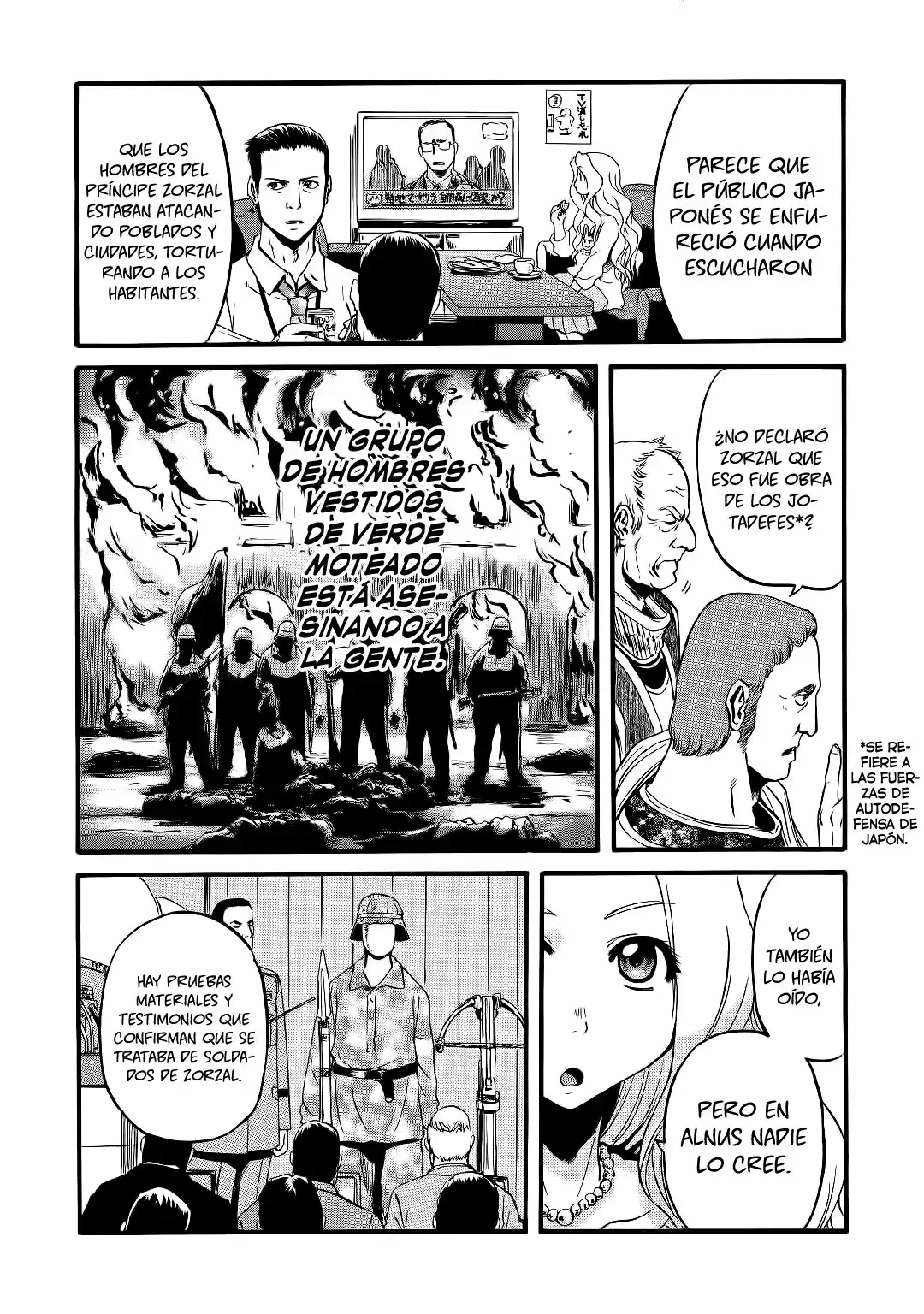 Gate: ¡Así lucharon allí las Fuerzas de Autodefensa de Japón! Capítulo 91 - página 18