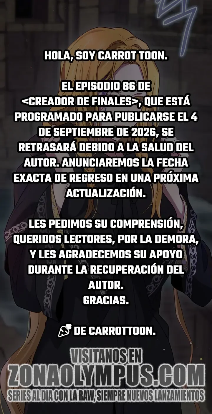 Creador de finales Capítulo 85.1 - página 1