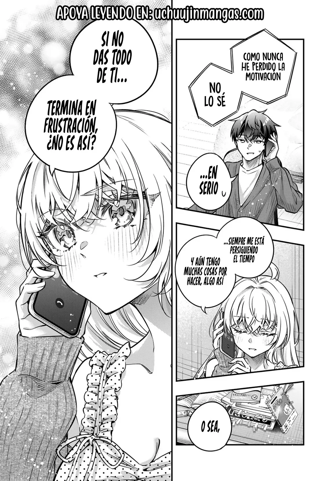 Alya-san, quien se sienta a mi lado, a veces susurra cosas dulces en ruso. Capítulo 83 - página 9