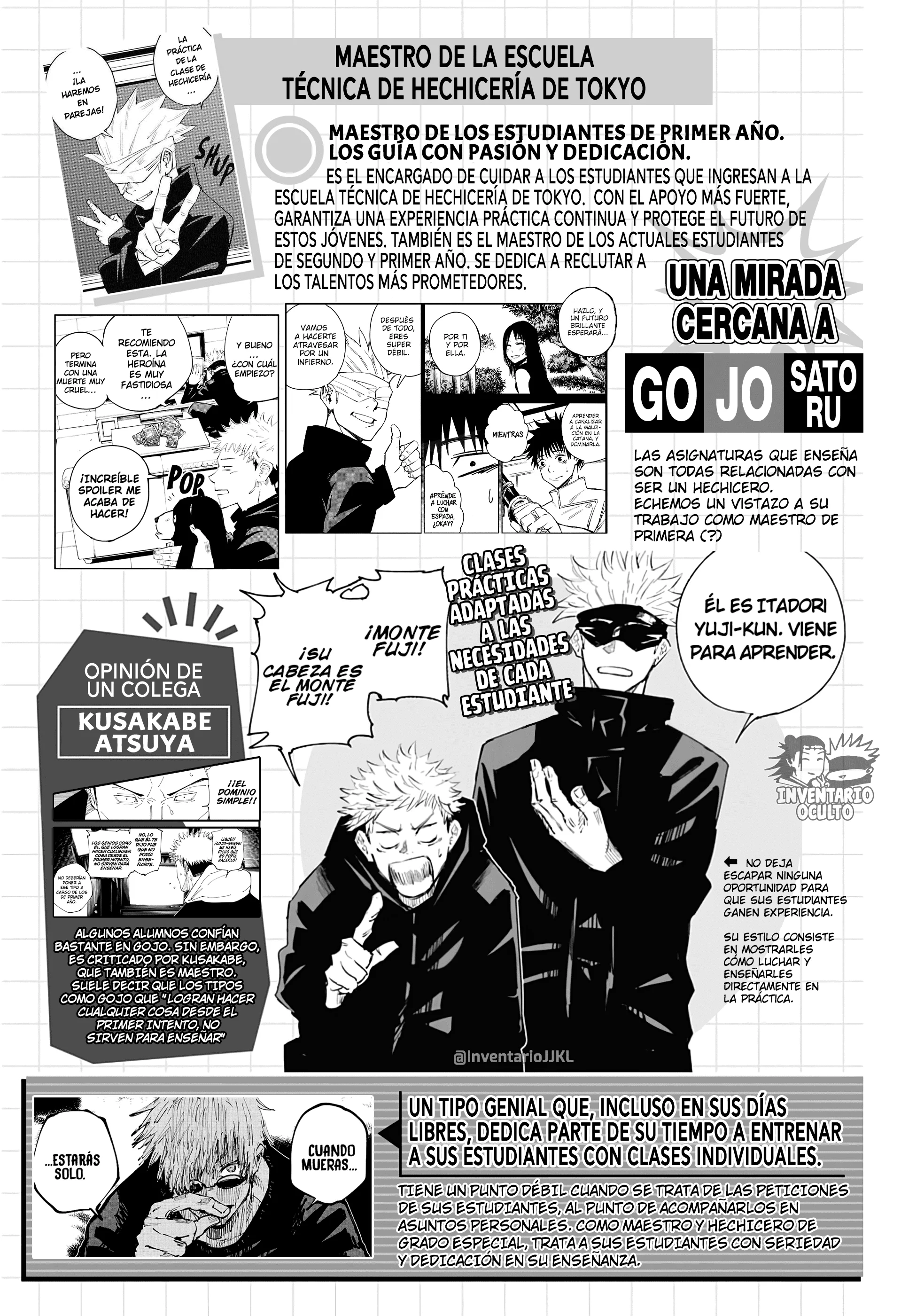 SATORU GOJO - Official Booklet Capítulo 1 - página 5