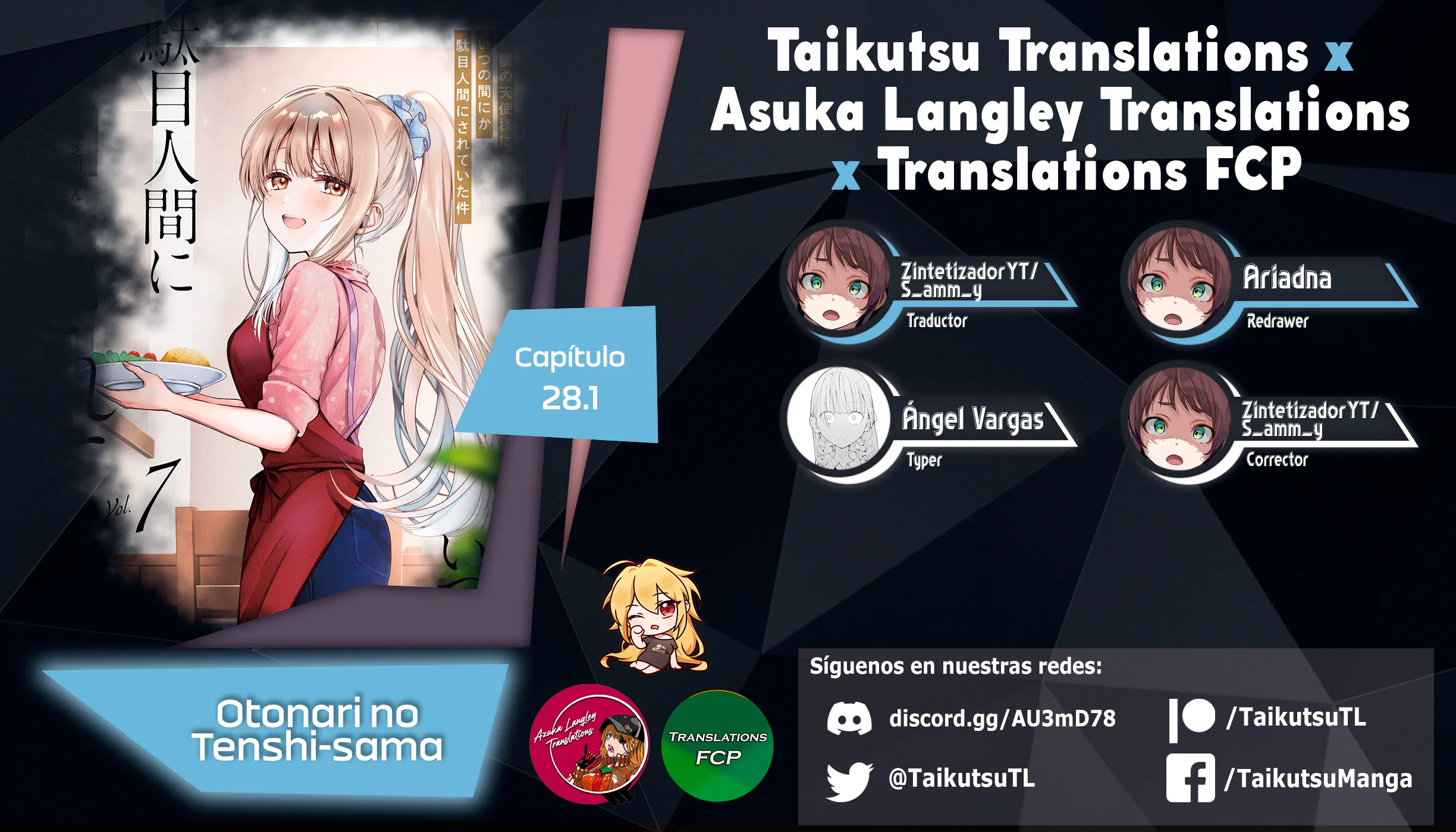 Otonari no Tenshi-sama ni Itsu no Ma ni ka Dame Ningen ni Sareteita Ken Capítulo 28.1 - página 1