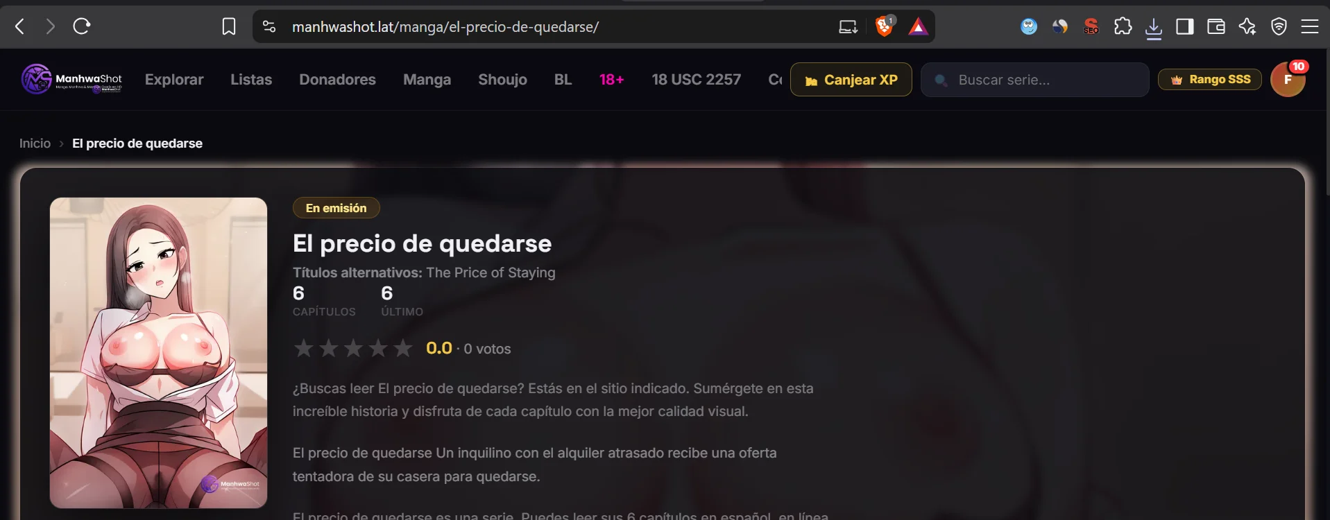 El precio de quedarse Capítulo 2 - página 1