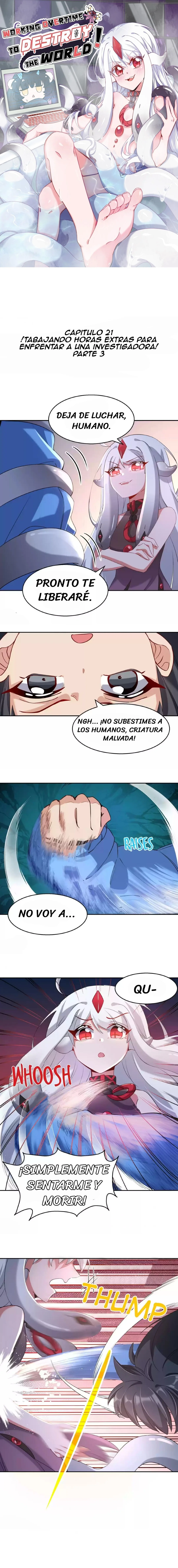 ¡TRABAJANDO HORAS EXTRAS PARA DESTRUIR EL MUNDO! Capítulo 21 - página 1