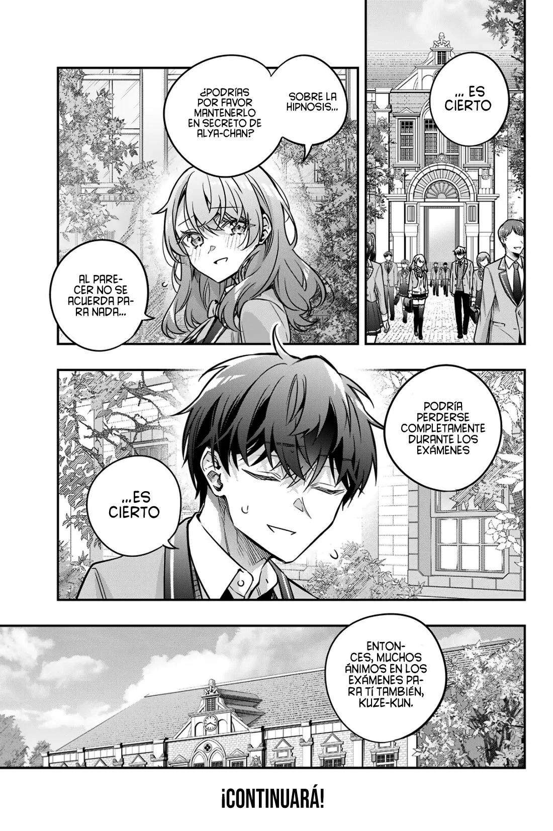 Alya-san, quien se sienta a mi lado, a veces susurra cosas dulces en ruso. Capítulo 81 - página 19