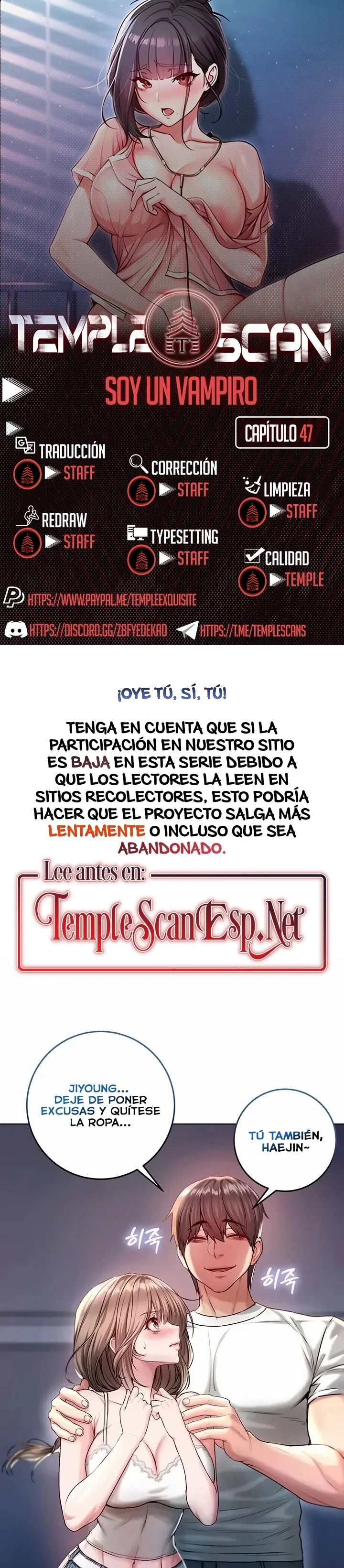 Soy Un Vampiro Capítulo 47 - página 1