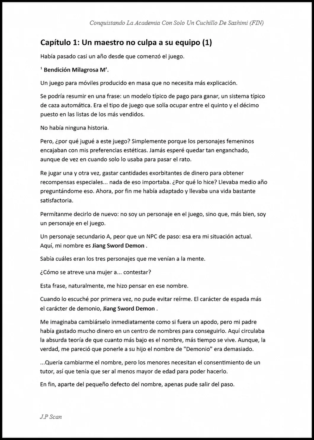 Conquistando La Academia Con Solo Un Cuchillo de Sashimi Capítulo 1 - página 1