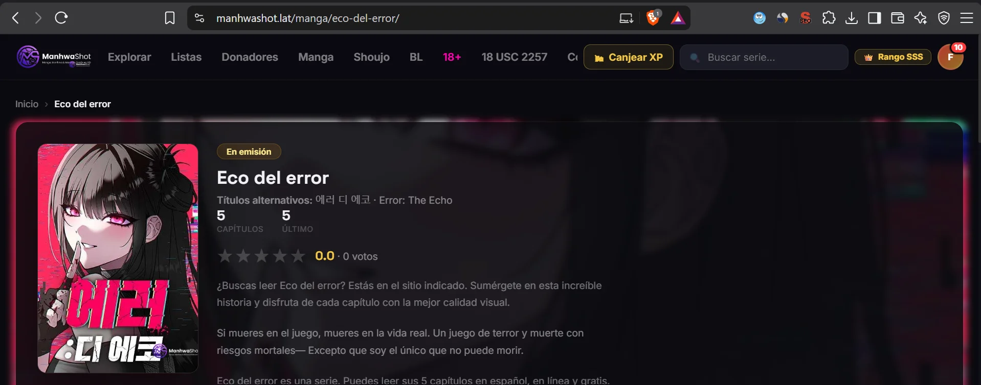 ERROR: El ECO Capítulo 1 - página 1