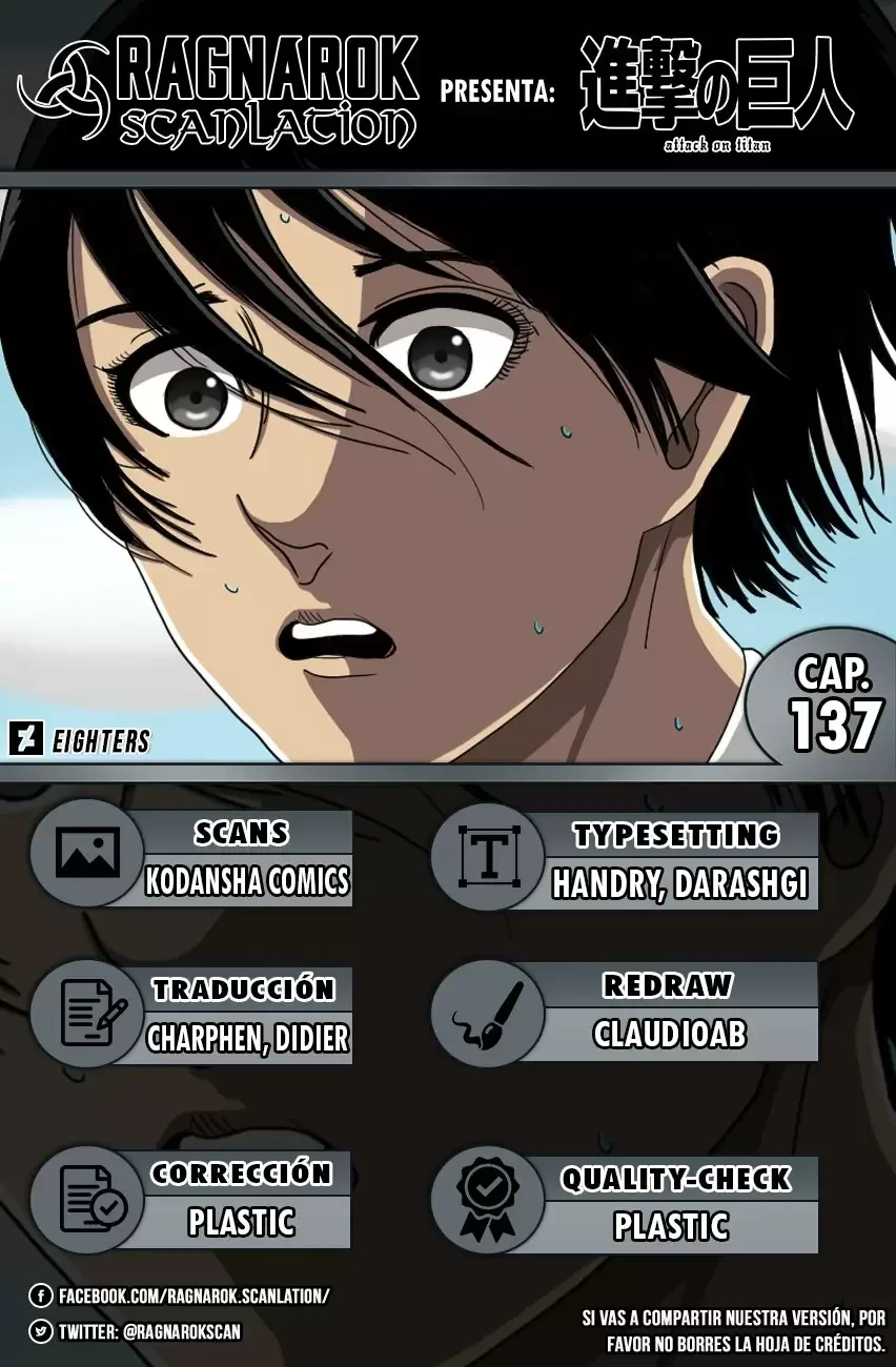 Shingeki no Kyojin Capítulo 137 - página 1