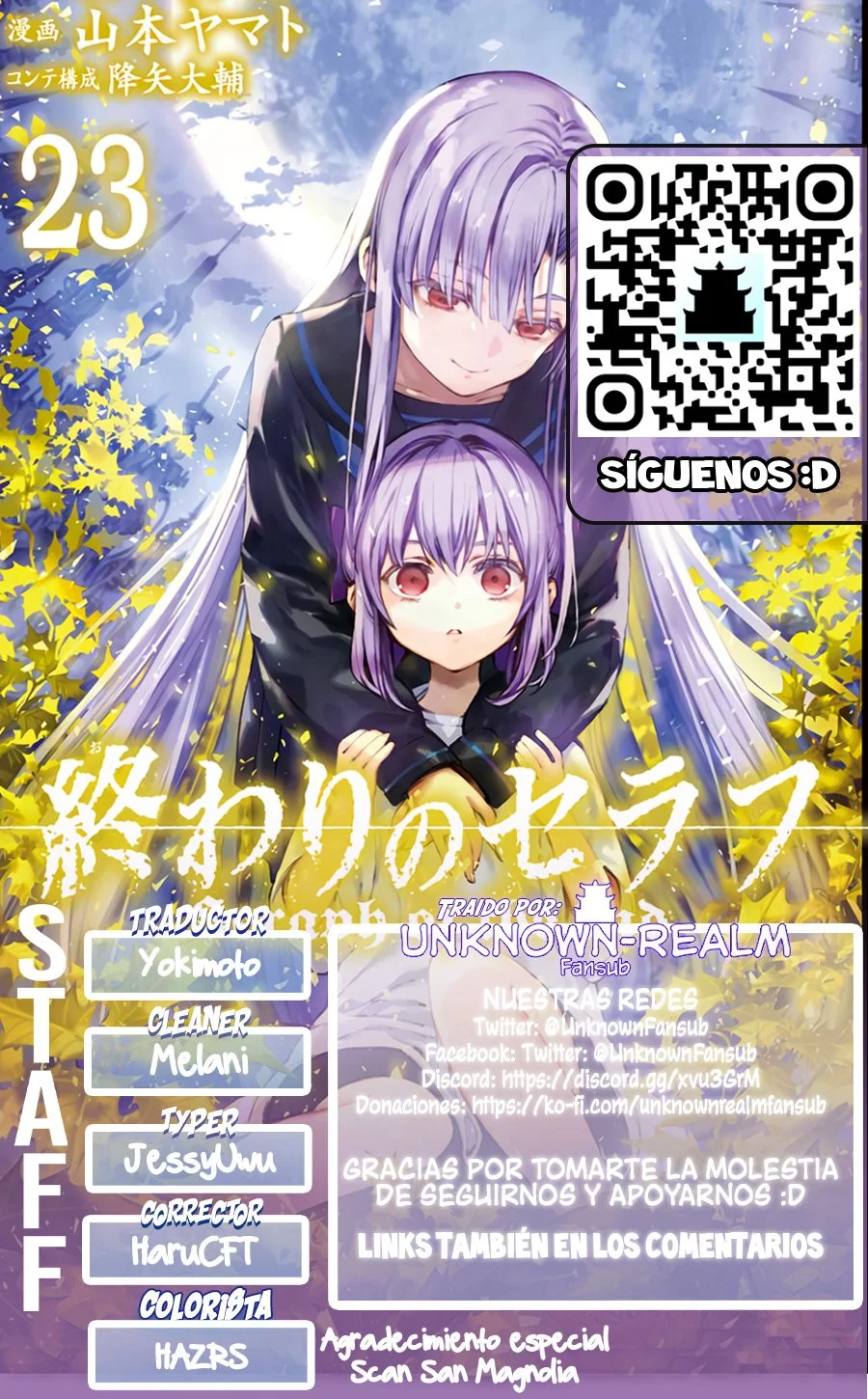 Owari no seraph Capítulo 110 - página 1