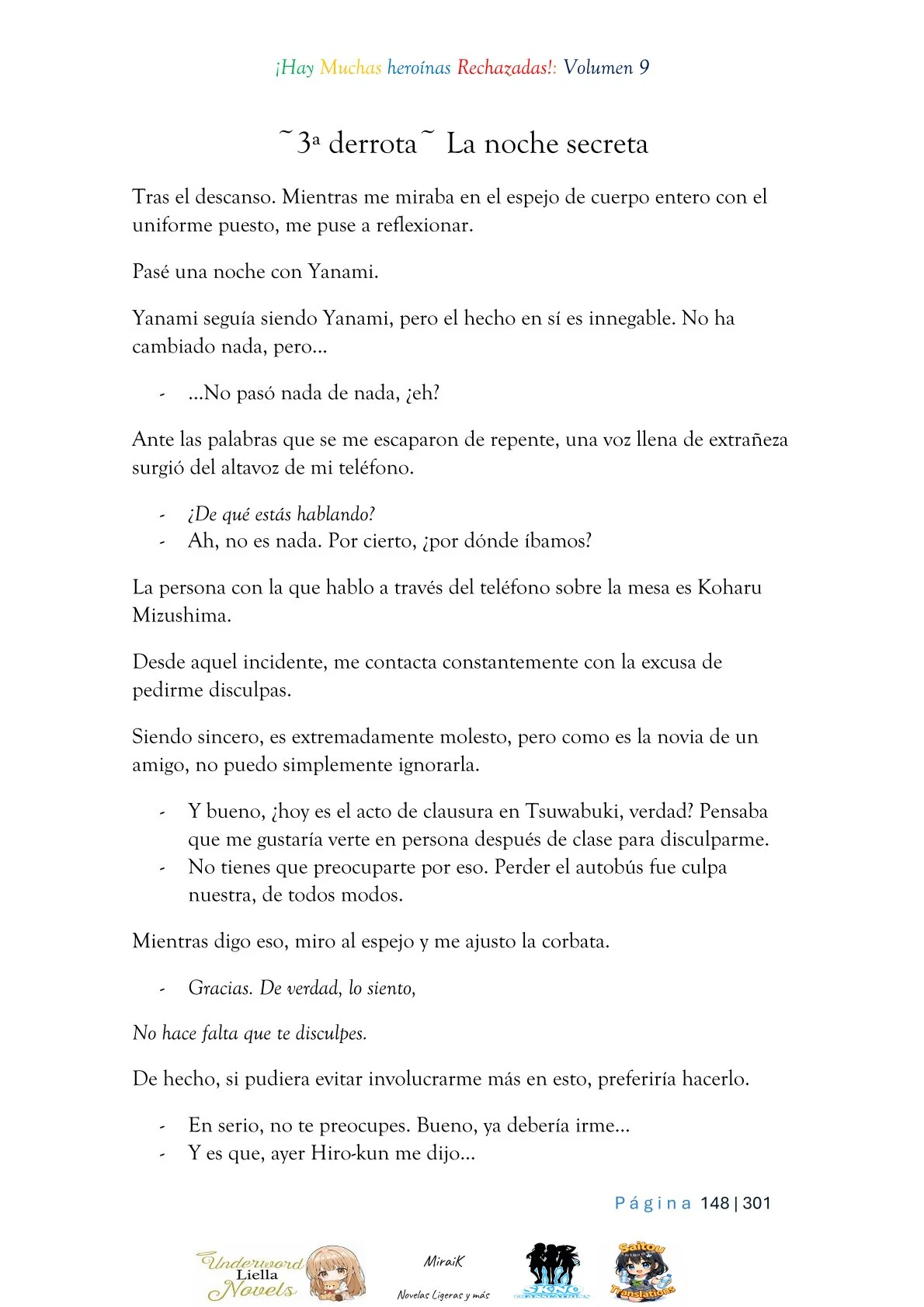 Makeine: Too Many Losing Heroines! Capítulo 9.3 - página 1