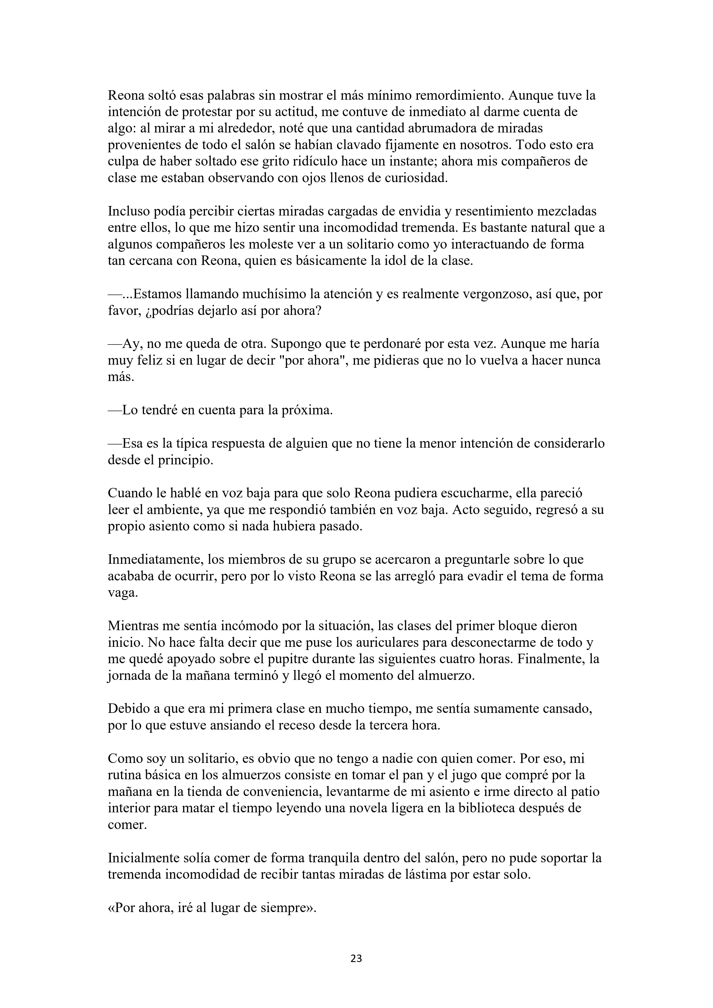 La historia de cómo yo, un tipo común y corriente sin cualidades redentoras, arriesgué mi vida para salvar a dos hermosas hermanas gemelas, y como resultado terminé haciendo que ellas, que en realidad eran yandere, se enamoraran perdidamente de mí Capítulo 1 - página 23