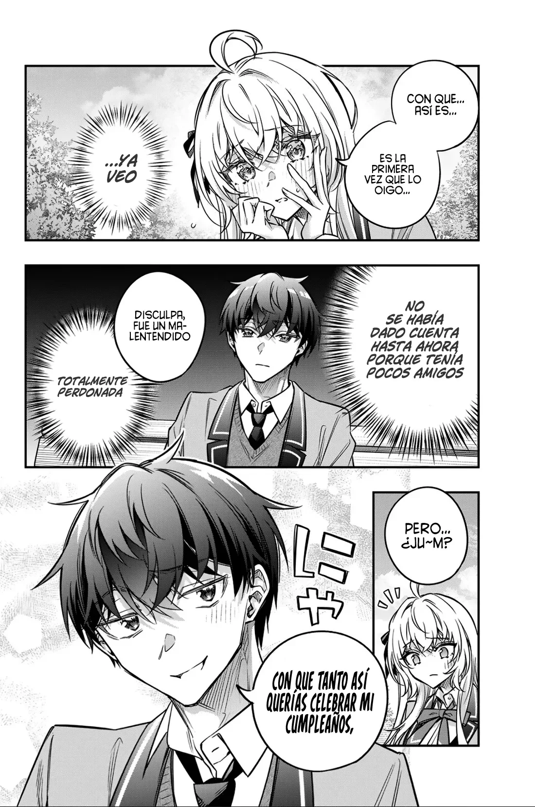 Alya-san, quien se sienta a mi lado, a veces susurra cosas dulces en ruso. Capítulo 84 - página 18