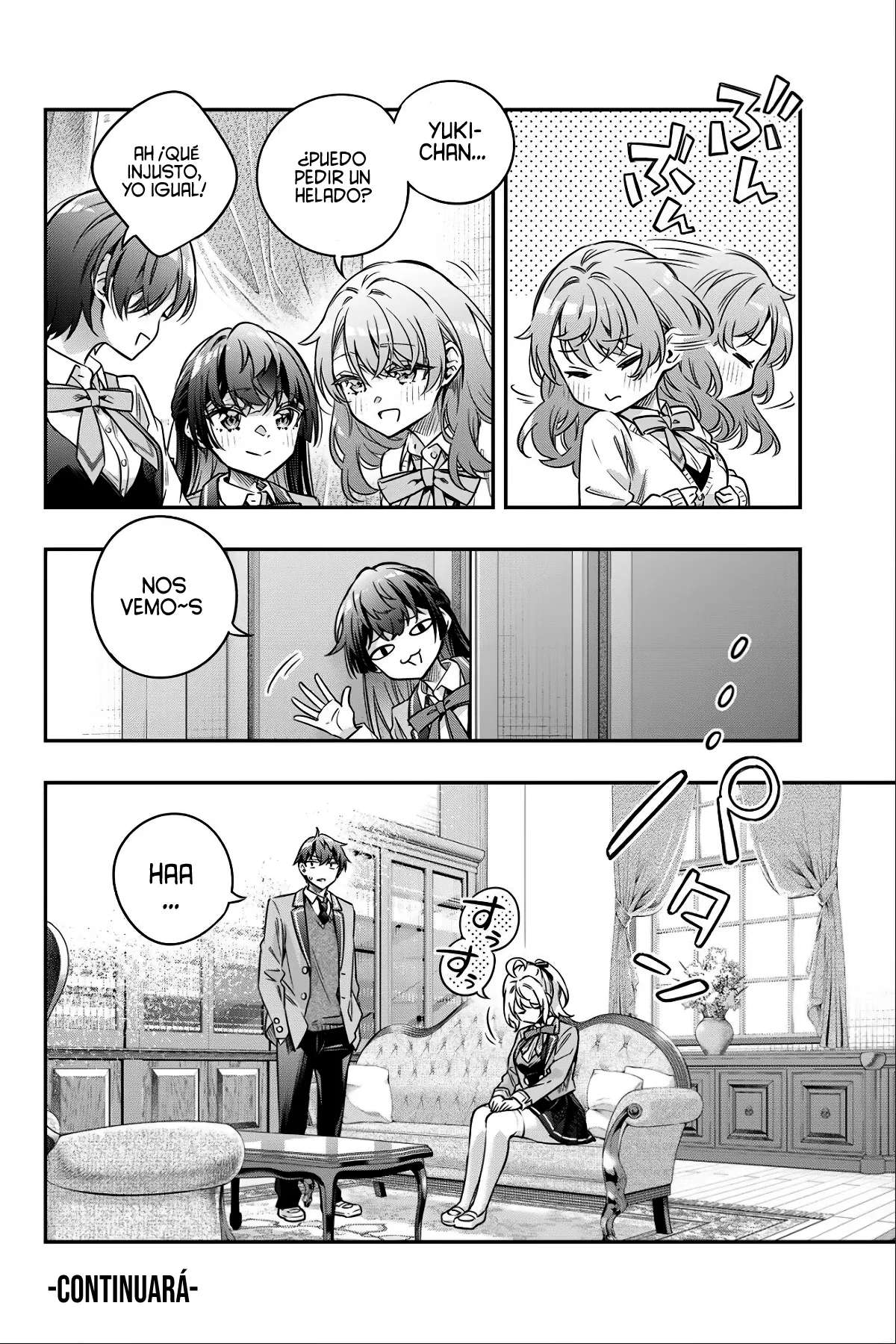 Alya-san, quien se sienta a mi lado, a veces susurra cosas dulces en ruso. Capítulo 79 - página 16