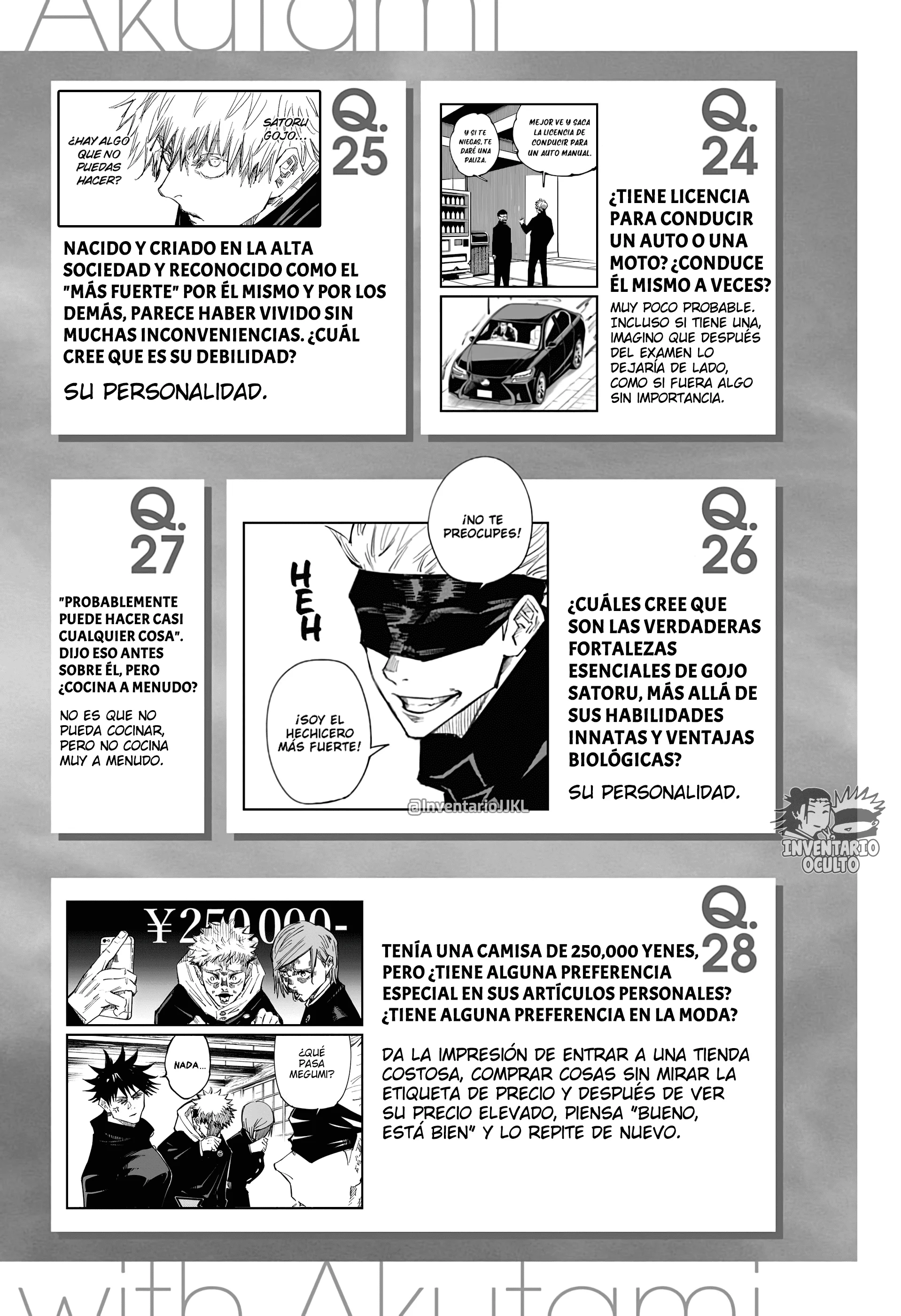 SATORU GOJO - Official Booklet Capítulo 1 - página 13