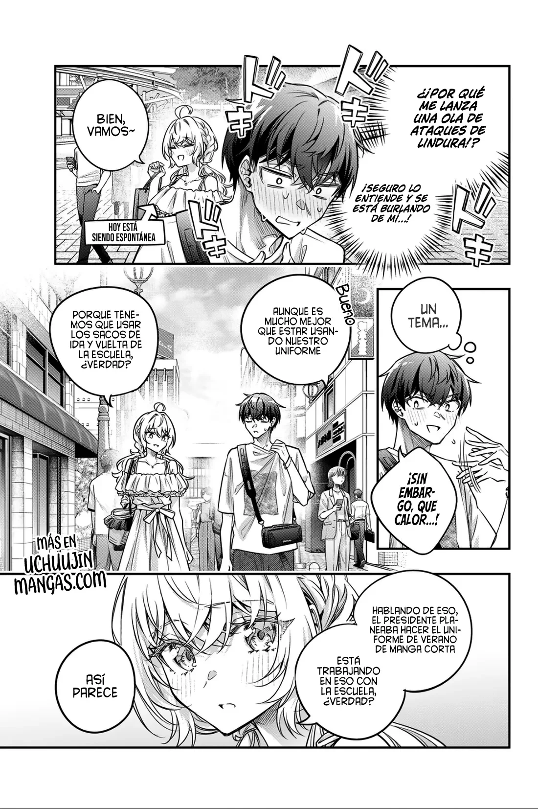 Alya-san, quien se sienta a mi lado, a veces susurra cosas dulces en ruso. Capítulo 86 - página 9