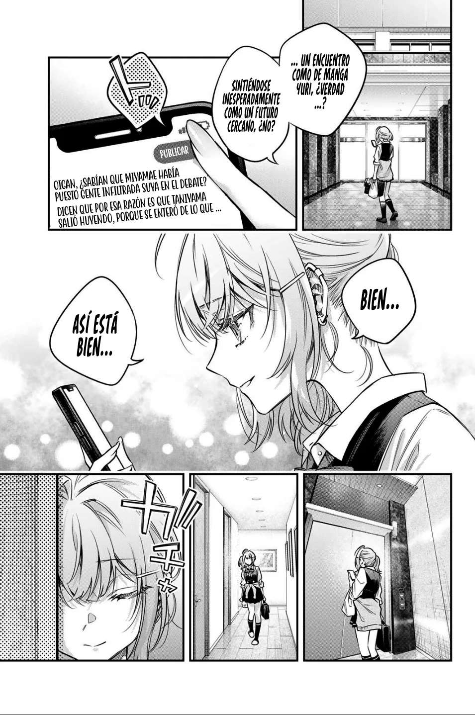 Alya-san, quien se sienta a mi lado, a veces susurra cosas dulces en ruso. Capítulo 75 - página 11