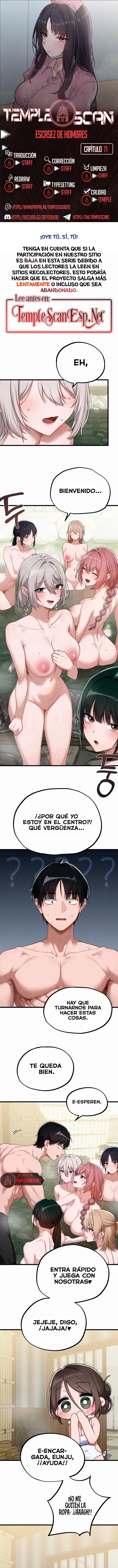 Escasez de Hombres Capítulo 71 - página 1
