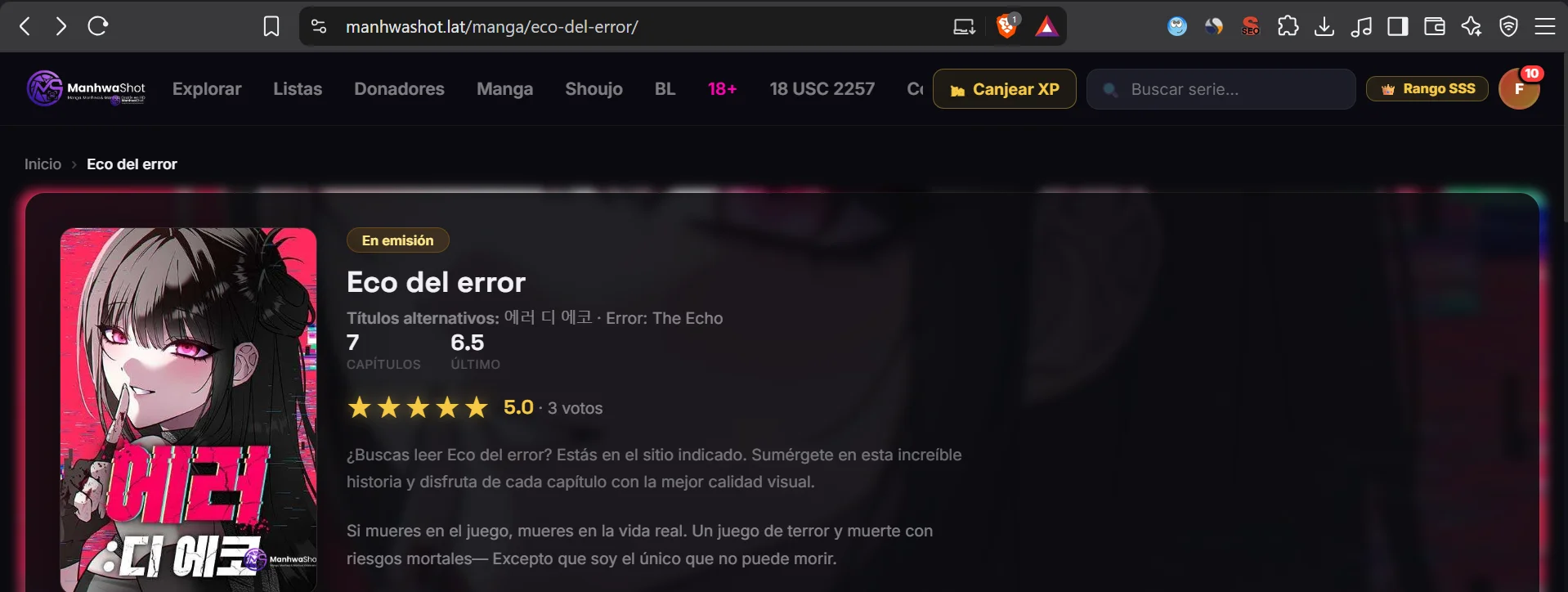 ERROR: El ECO Capítulo 4 - página 1