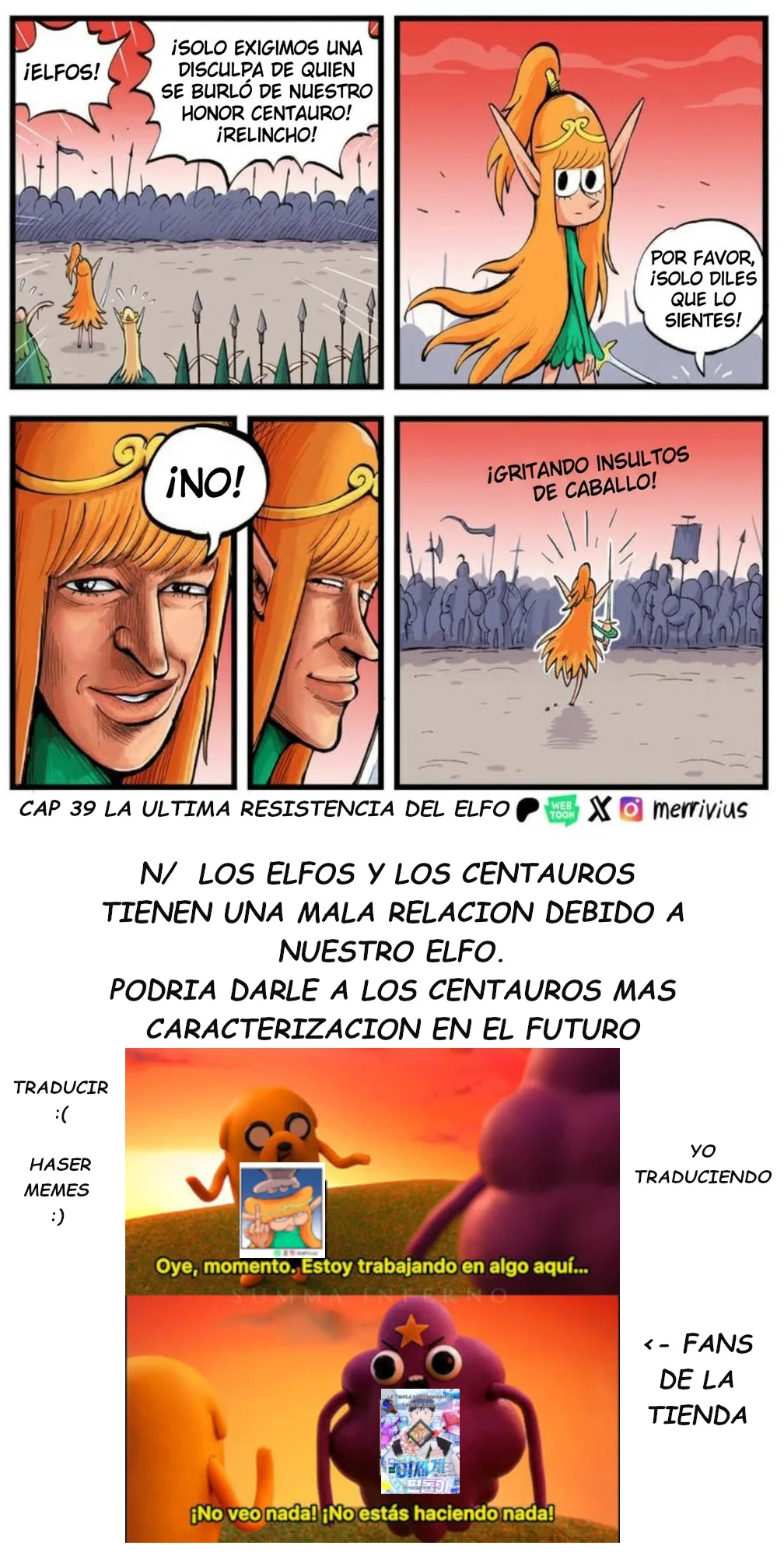 la elfa humanofobica Capítulo 39 - página 1