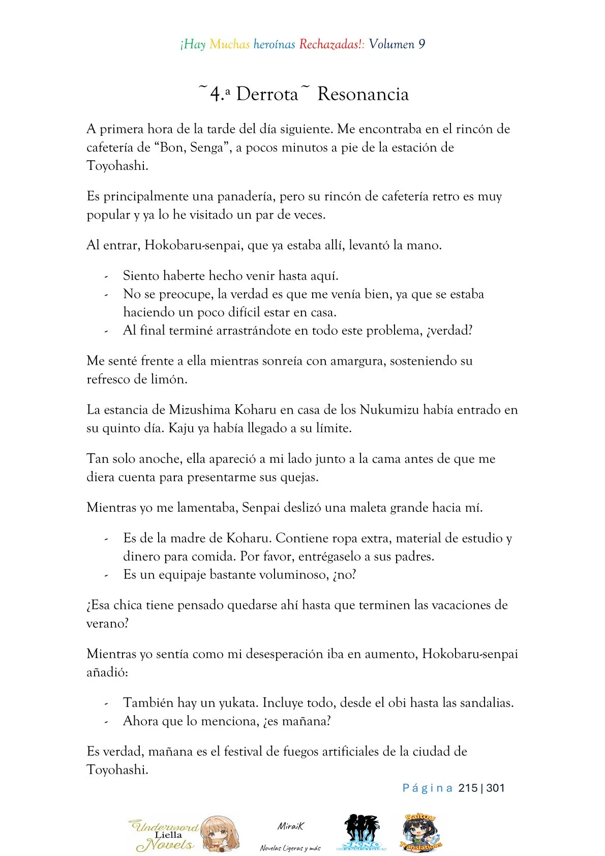 Makeine: Too Many Losing Heroines! Capítulo 9.4 - página 1