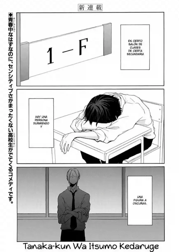 Tanaka-kun wa Itsumo Kedaru Capítulo 1 - página 1