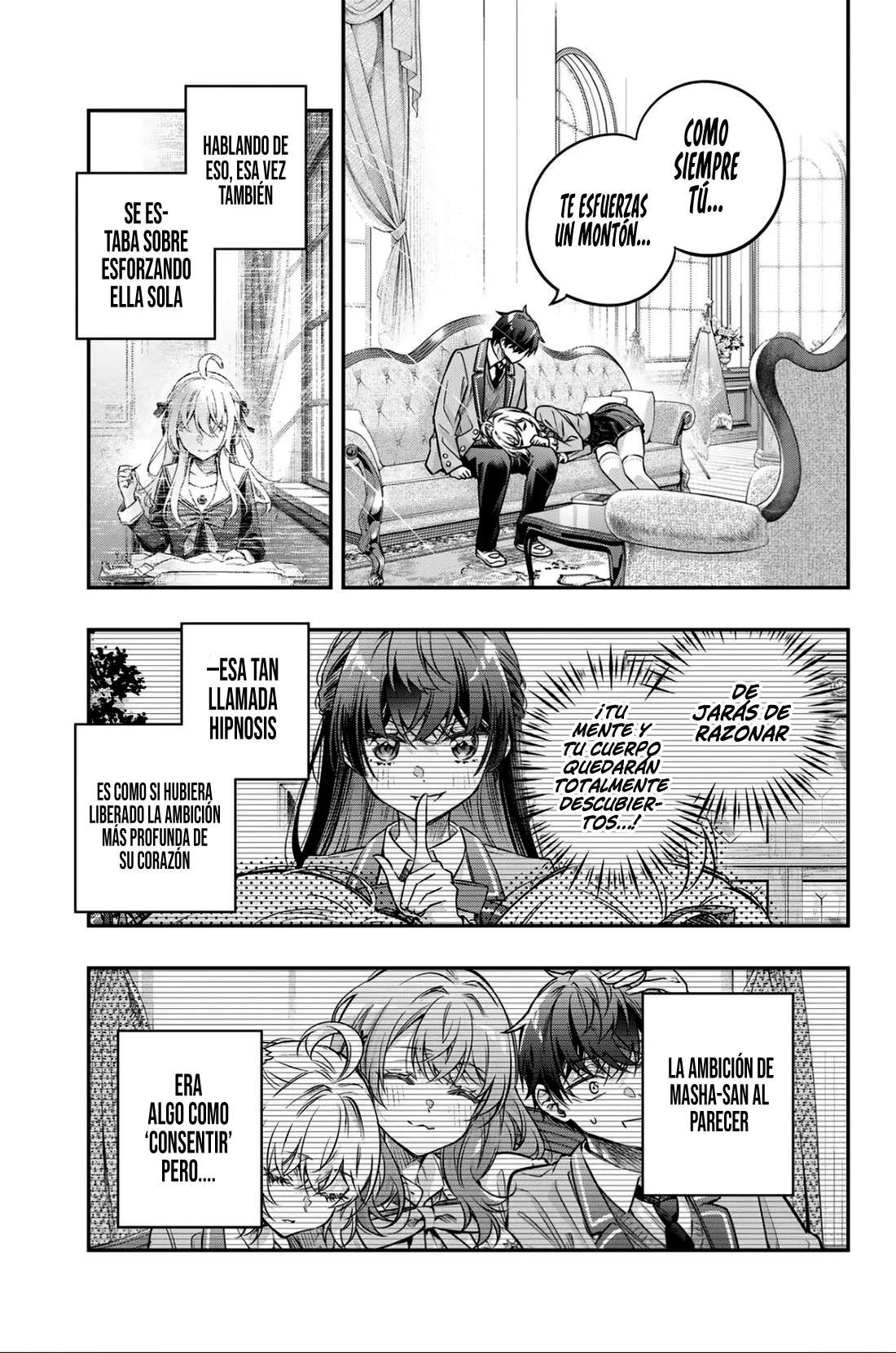 Alya-san, quien se sienta a mi lado, a veces susurra cosas dulces en ruso. Capítulo 80 - página 9