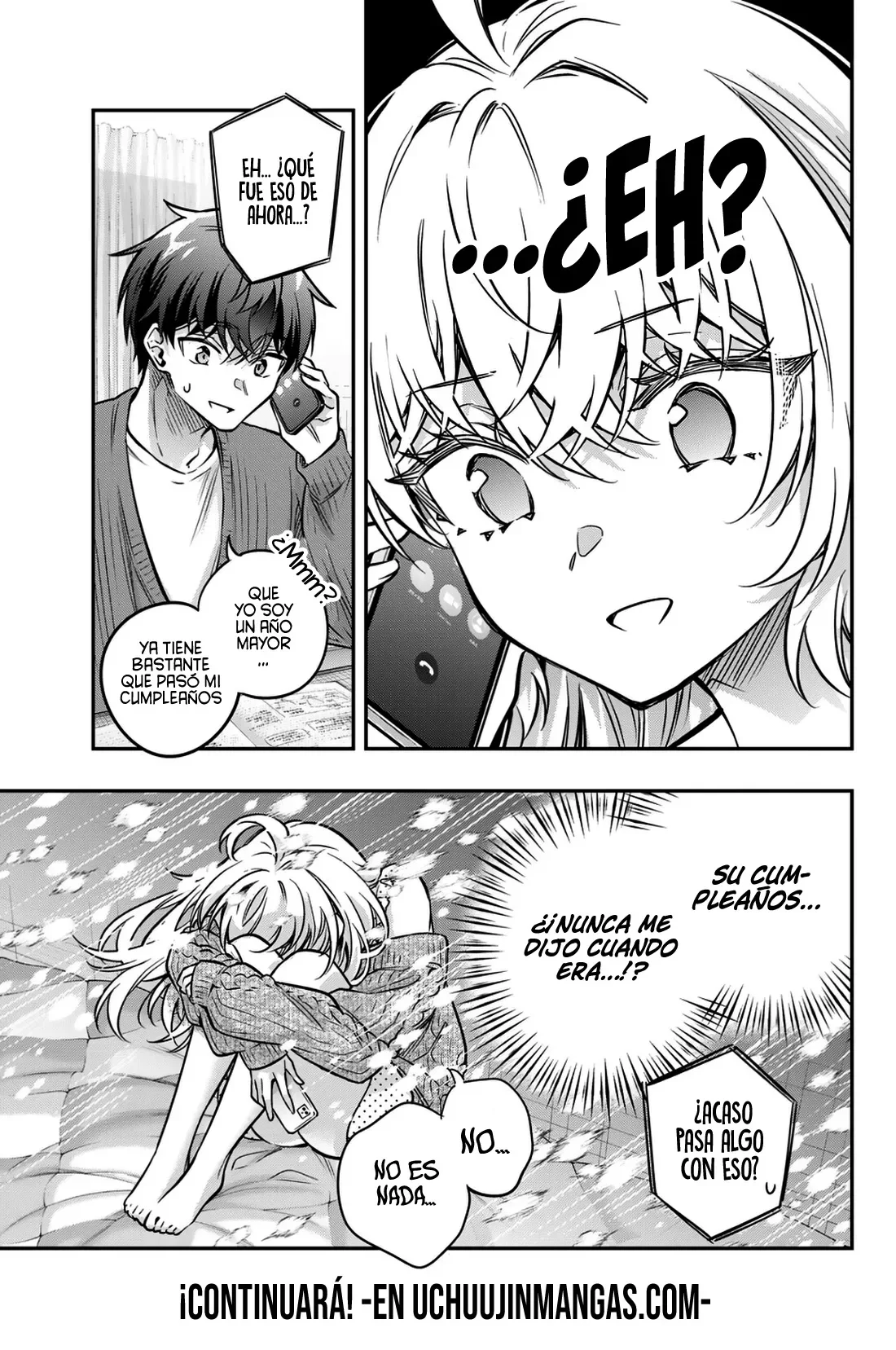 Alya-san, quien se sienta a mi lado, a veces susurra cosas dulces en ruso. Capítulo 83 - página 17