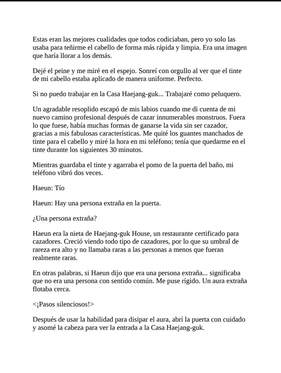 El cazador quiere vivir tranquilamente Capítulo 12 - página 8