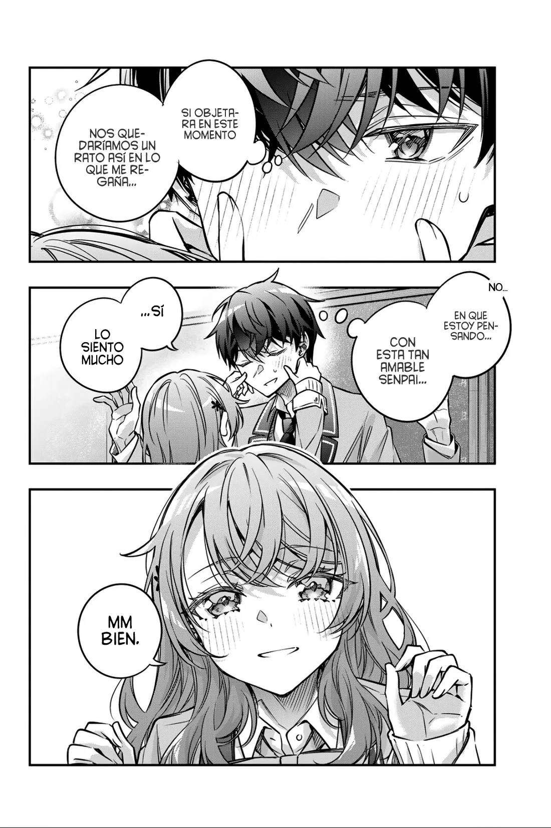 Alya-san, quien se sienta a mi lado, a veces susurra cosas dulces en ruso. Capítulo 81 - página 18