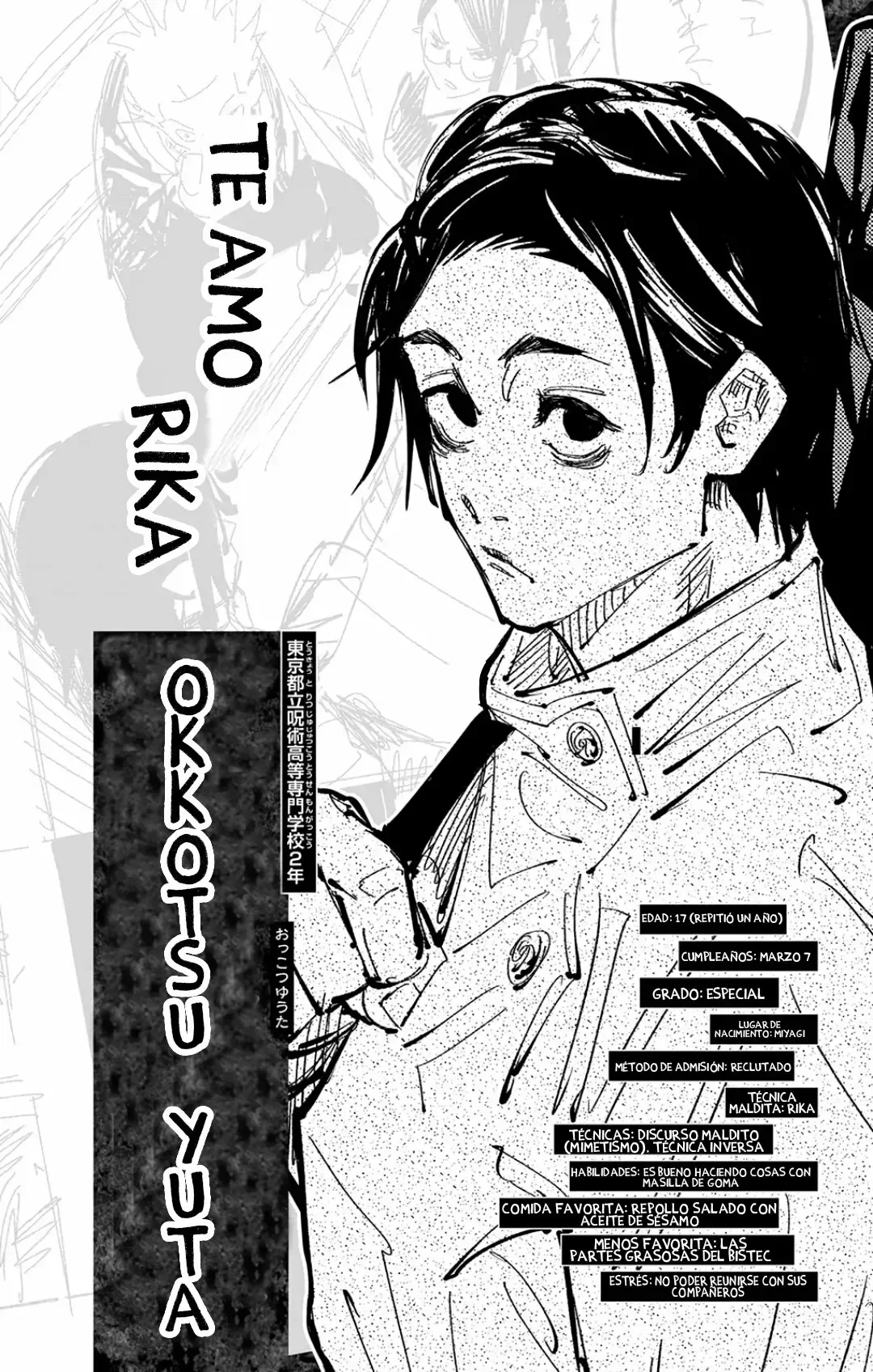 Jujutsu Kaisen: FANBOOK OFICIAL Capítulo 1 - página 17