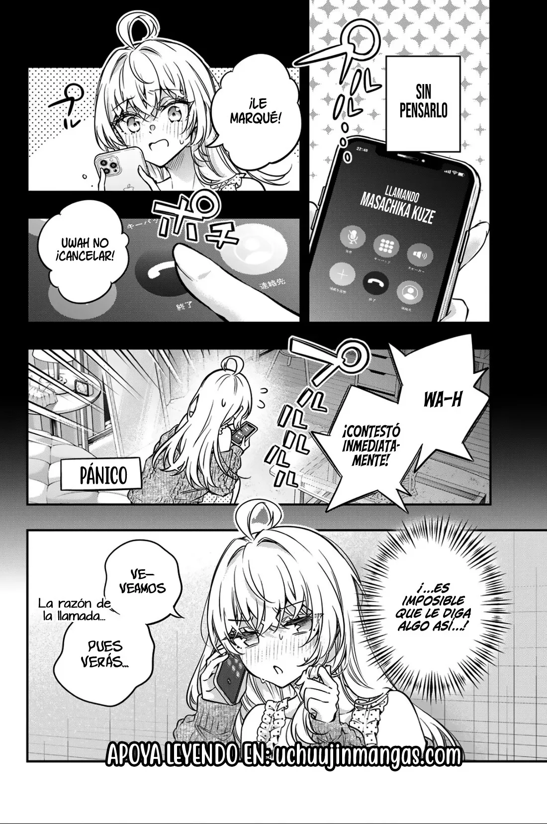 Alya-san, quien se sienta a mi lado, a veces susurra cosas dulces en ruso. Capítulo 83 - página 6
