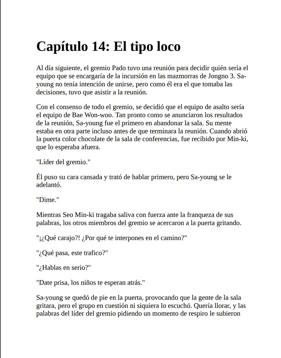 El cazador quiere vivir tranquilamente Capítulo 14 - página 3