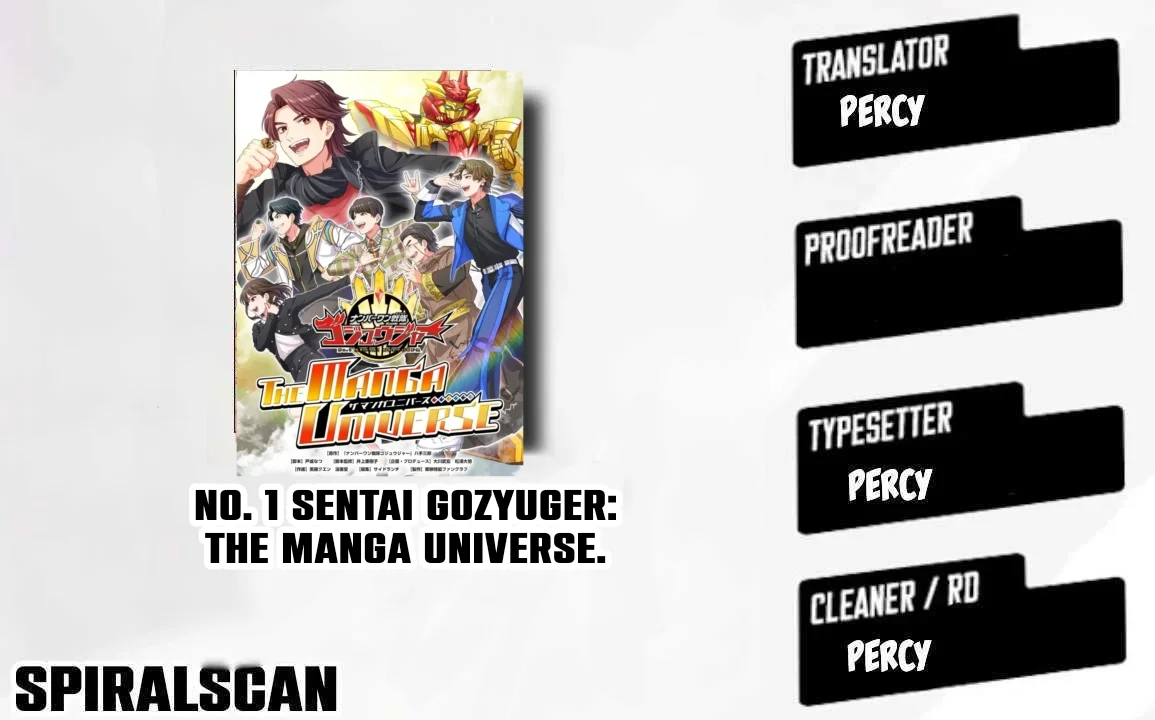 No. 1 Sentai Gozyuger: THE MANGA MANGA UNIVERSE Capítulo 1 - página 1
