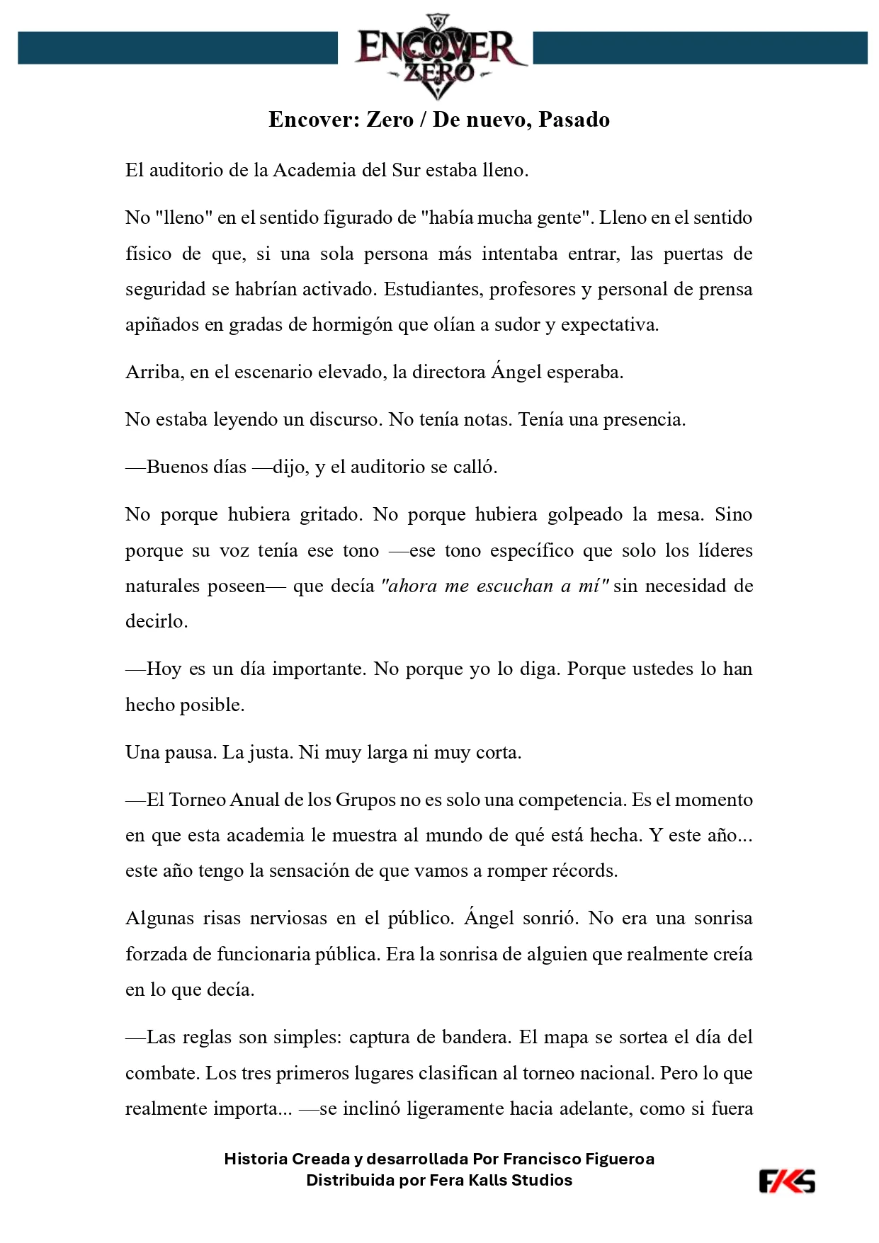 Encover:Zero Capítulo 4 - página 1